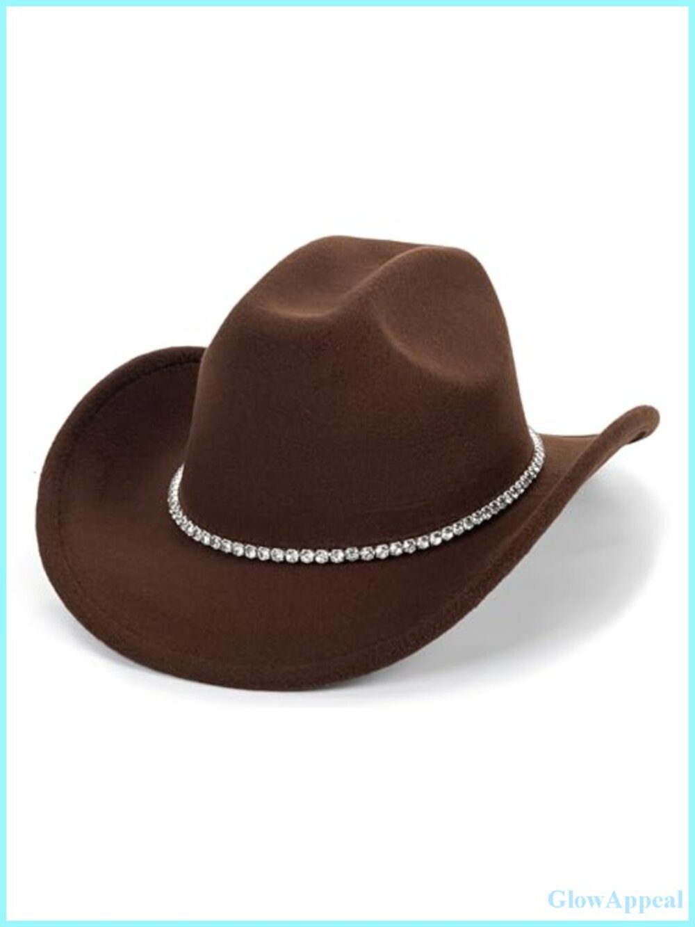 Felt Fedora Western Cowboy Hat Wide Brim Cotton Polyester Adjustable